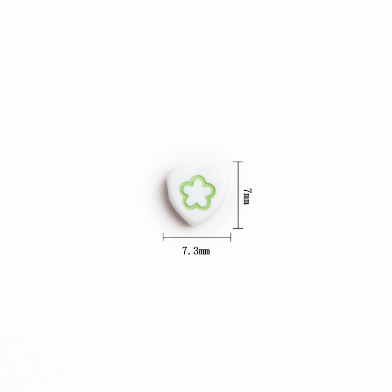 100pcs Heart Acrylic DIY Accessories